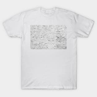 Old white brick wall texture T-Shirt